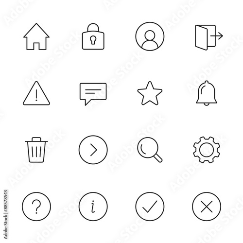 Basic Interface Icons