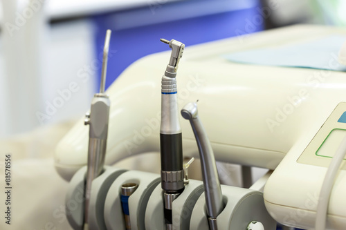 Dentist tools closeup