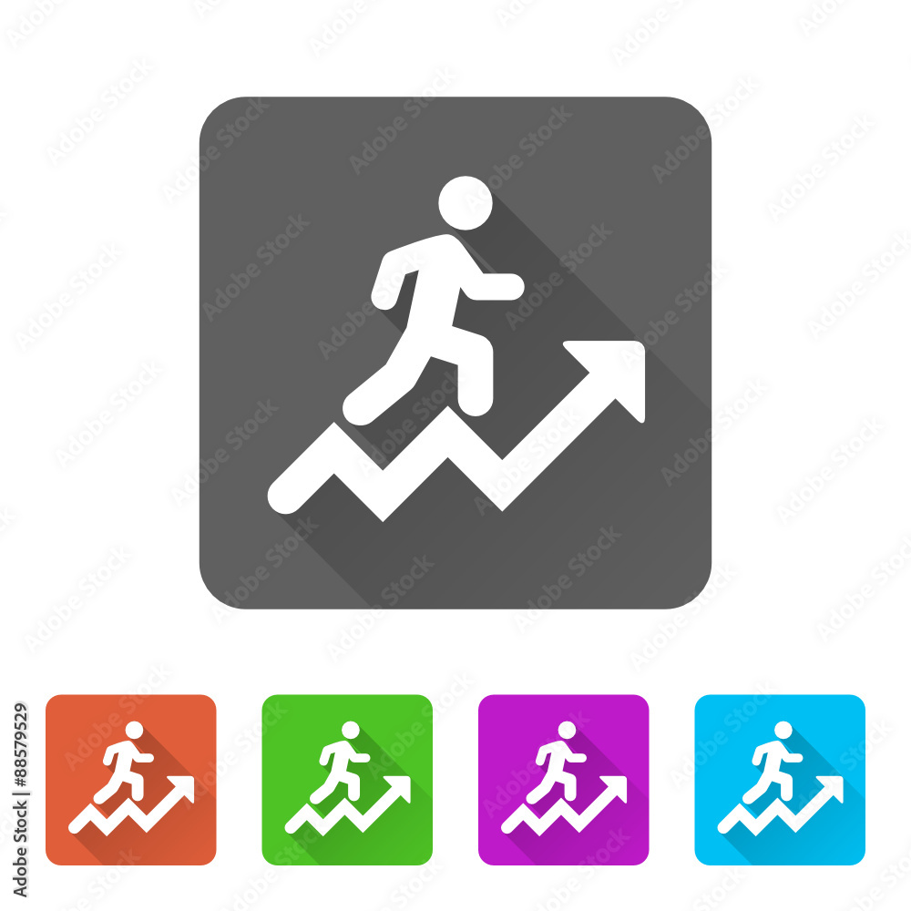 App Icon Long Shadow - 5 Colors App Icon Long Shadow - 5 Colors