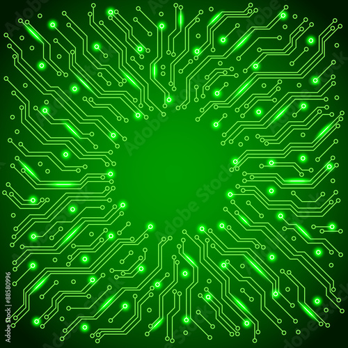 Circuit board background vector