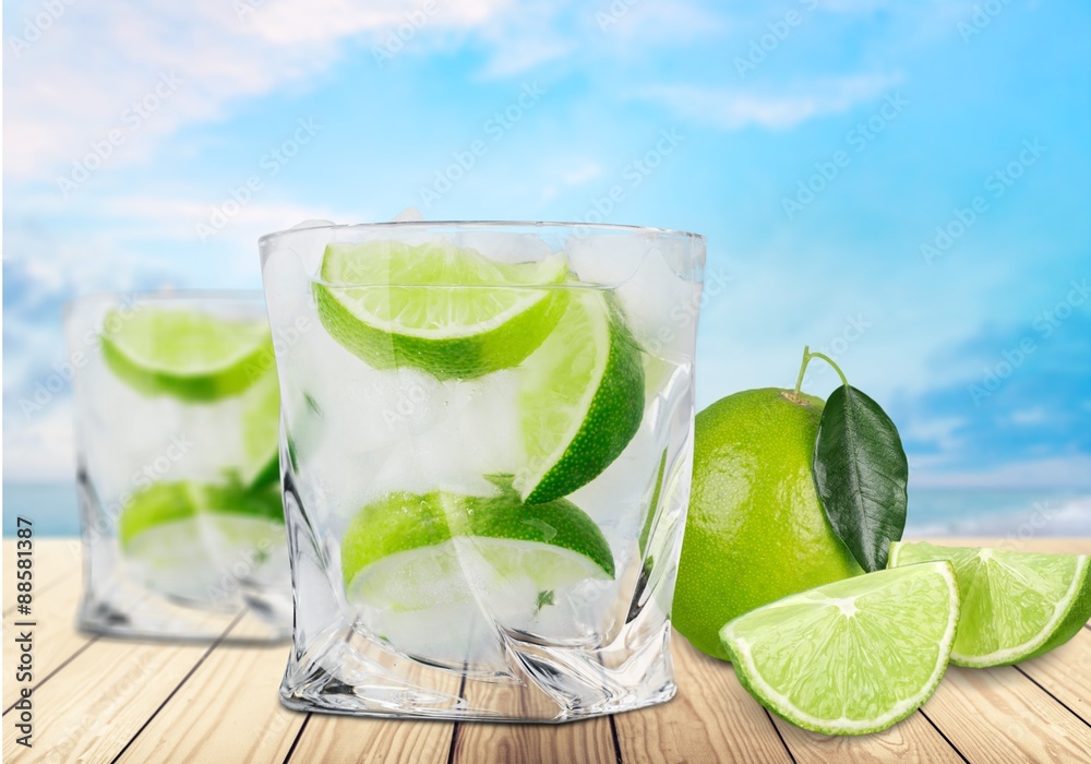 Fototapeta premium Mojito, drink, cold.