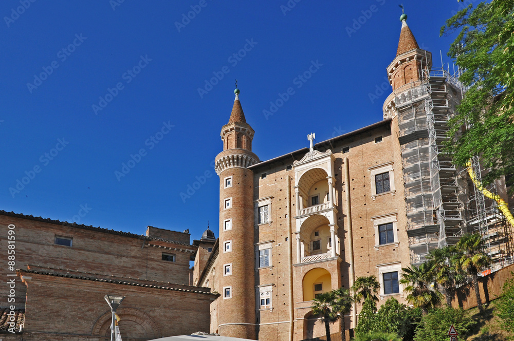 Urbino,  il Palazzo Ducale - Marche