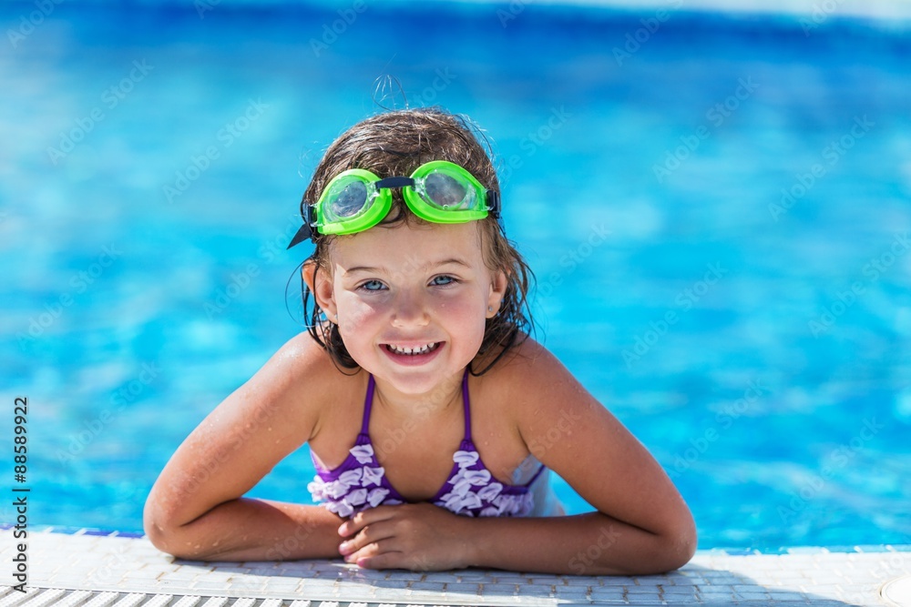 Pool, child, human.