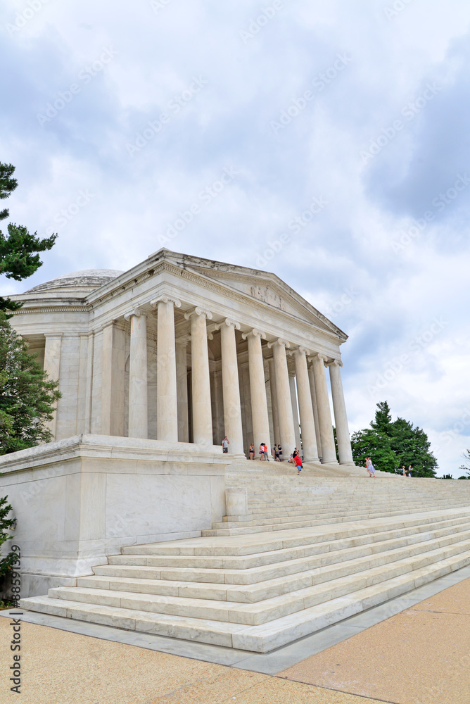 The Jefferson Memorial on the Tidal Basin in Washington DC