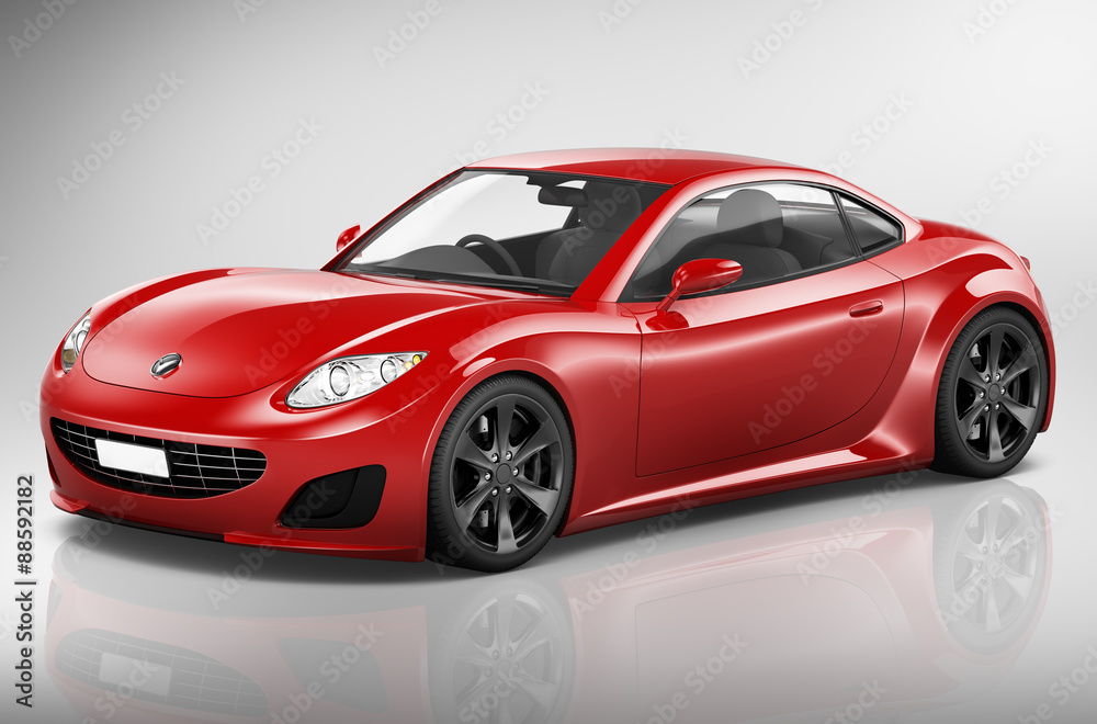 Fototapeta premium Brandless Car Automobile Vehicle Concept