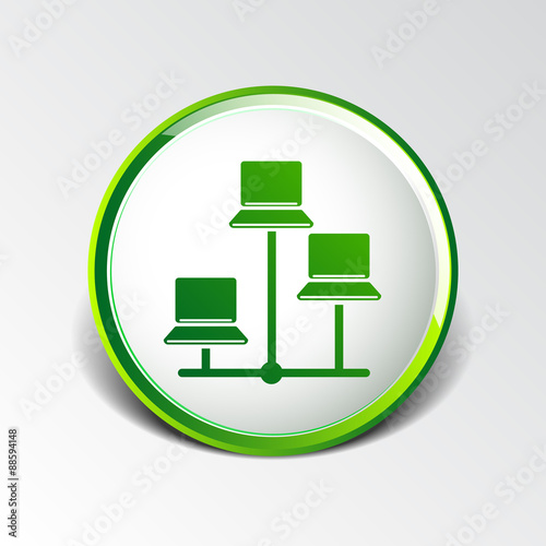 Network - vector icon networking wired lan web