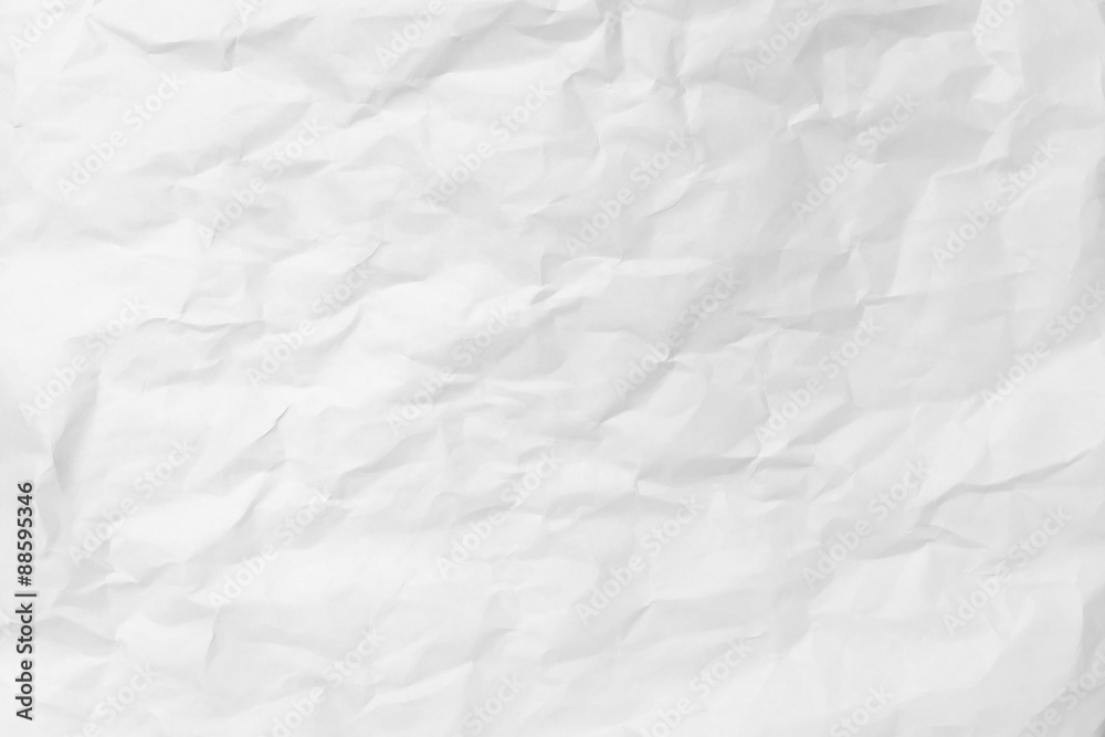 White crumpled paper texture White crumpled paper texture