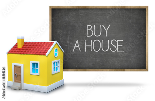 Buy a house on Blackboard with 3d house