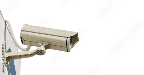 Security camera(CCTV) isolated on white background
