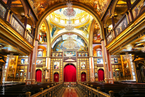 The Coptic Orthodox Church Inside in Sharm El Sheikh, Egypt photo