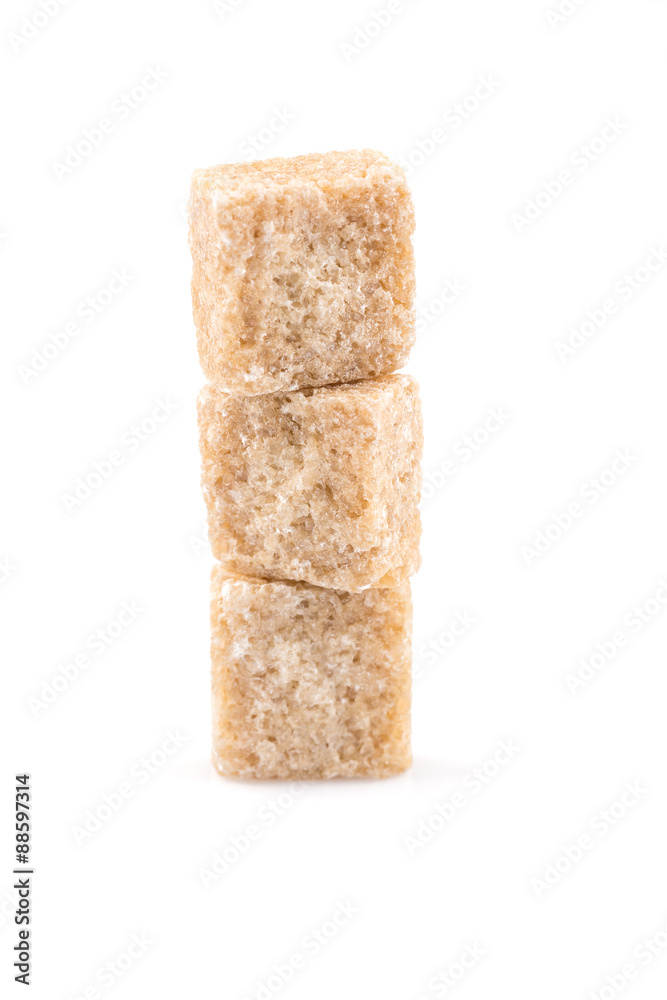 brown sugar cube isolated brown sugar cube isolated