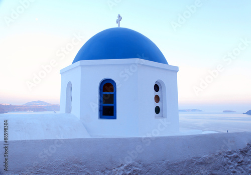 Obraz na płótnie Santorini church, Oia, Greece