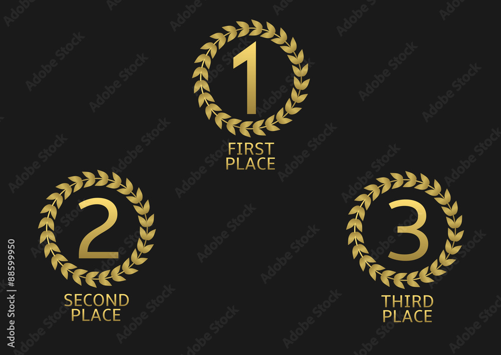 Fototapeta premium Golden awards