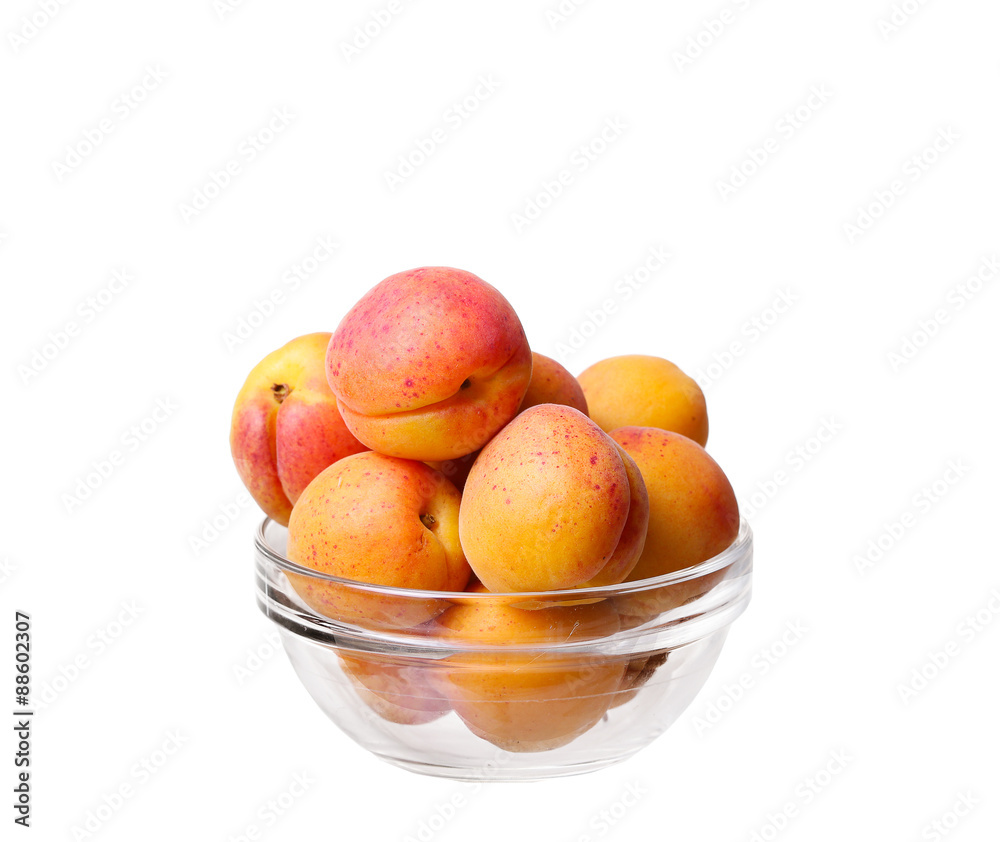 Apricot. Group of fruit isolated on white. Apricot. Group of fruit isolated on white.