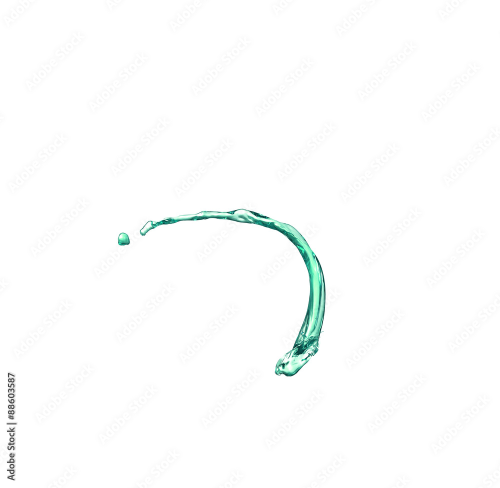 green juice splash on white background green juice splash on white background