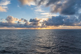 Sun set at sea