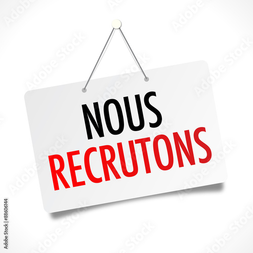 Nous recrutons