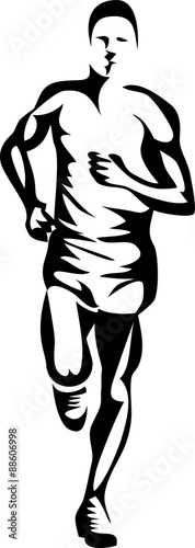 stylized runner
