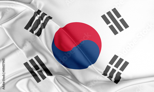 Korea South Flag. 