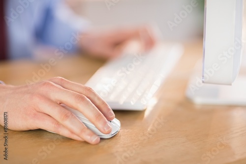 Businessman working at his desk