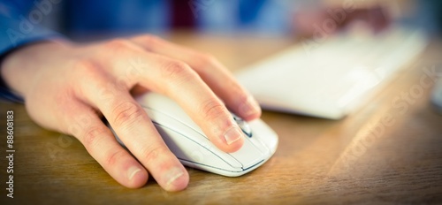 Businessman working at his desk