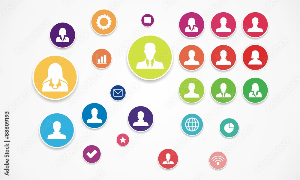 People Icons. User sign icon. Person symbol. Human avatar. Vector People Icons. User sign icon. Person symbol. Human avatar. Vector