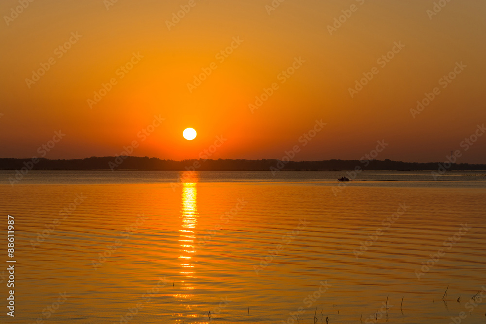 Dawn on the Volga.