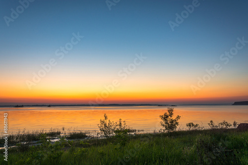 Dawn on the Volga.