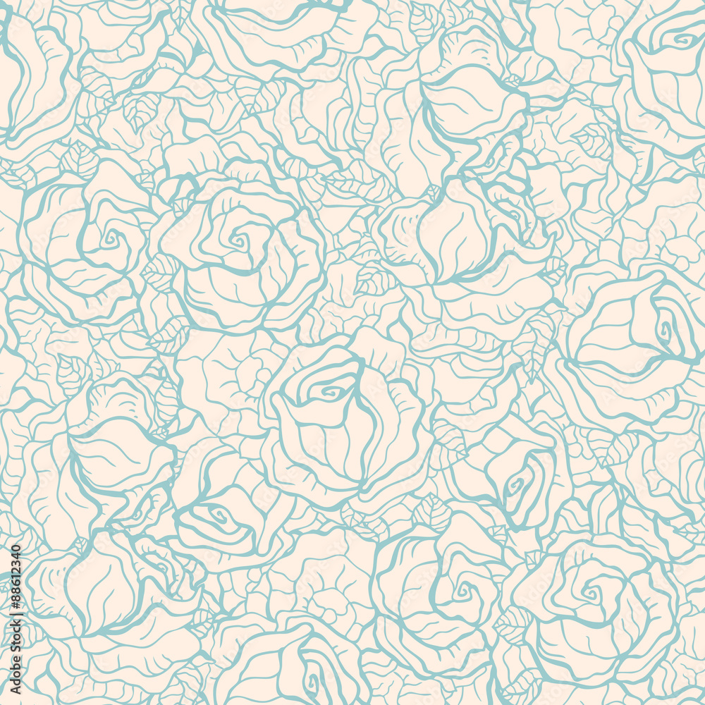 Seamless Roses Pattern Seamless Roses Pattern