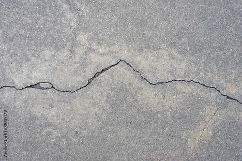 Cracking concrete on ground 2