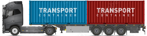 Camion + container V1