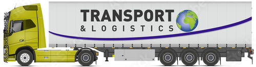 Camion + remorque bâche V5