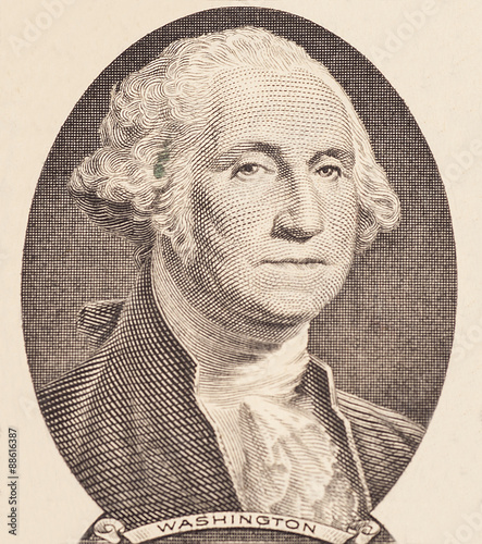 Portrait of first U.S. president George Washington photo