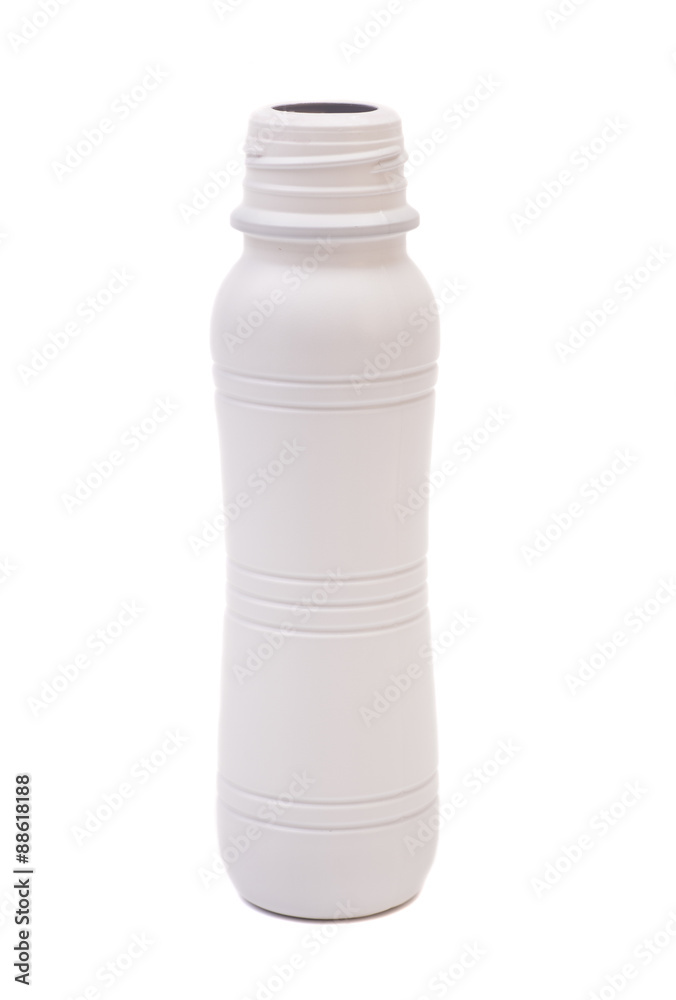 Biotic Yogurt Drink Bottle Isolated On White Background Biotic Yogurt Drink Bottle Isolated On White Background