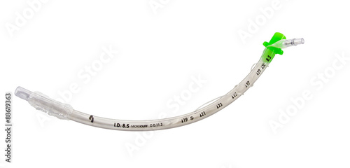 Obraz na płótnie uncuffed endotracheal tube isolated on white background w salonie