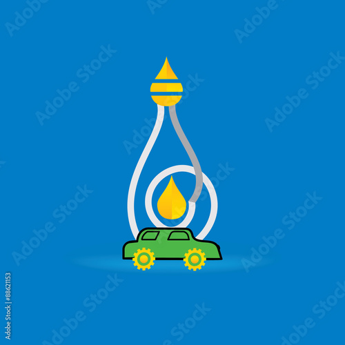 creative fuel concept vector illustration 