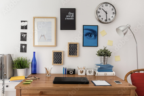 Laptop on the desk