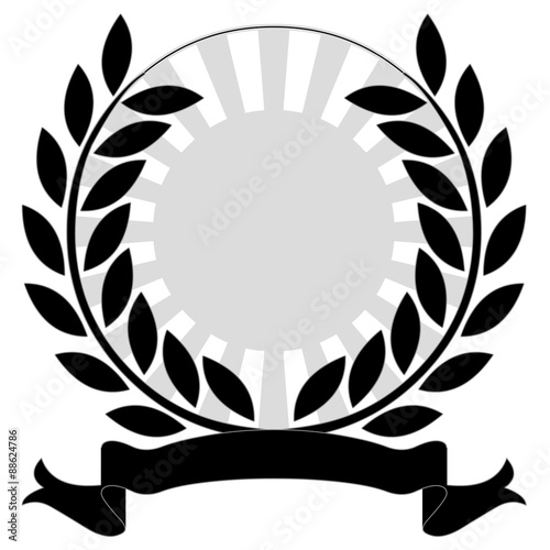 Laurels on white background
