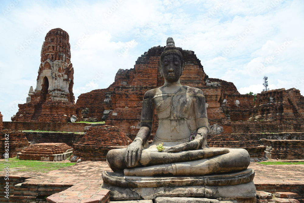 Wat Phra Maha That is located in The Ayutthaya Historical Park, Thailand Wat Phra Maha That is located in The Ayutthaya Historical Park, Thailand