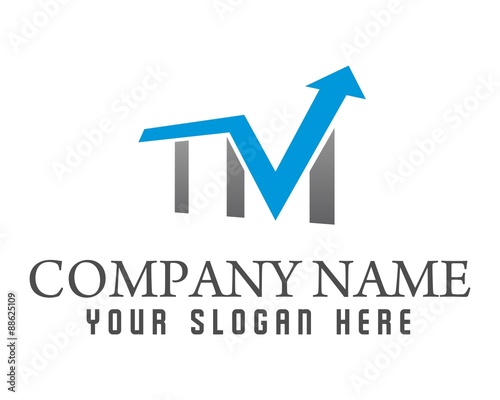 TM upwards logo image vector