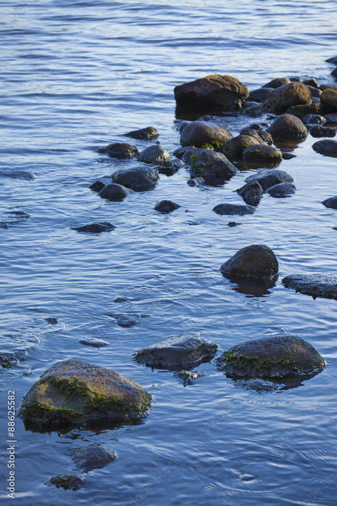 Fototapeta premium Rocks in water nature background