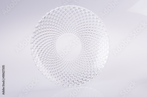 glass bowl on a background