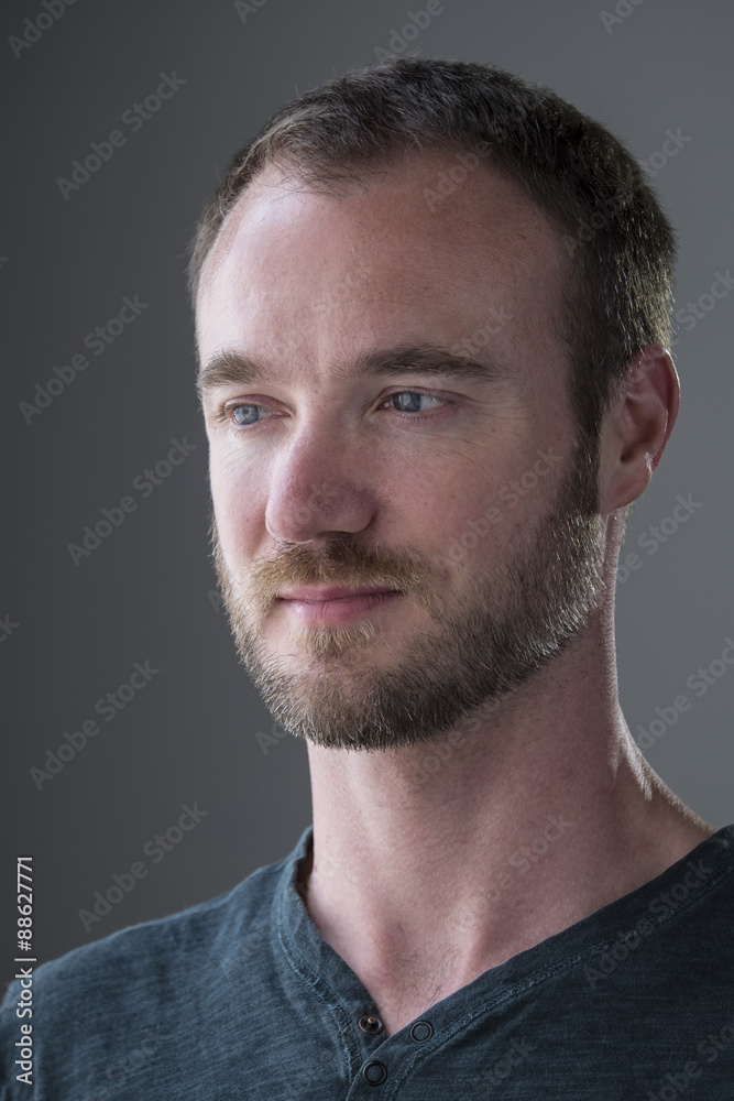 Fototapeta premium Studio portrait of a Caucasian male
