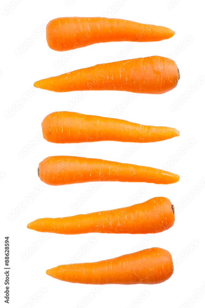 Fresh and sweet carrot isolated on white background.. Fresh and sweet carrot isolated on white background..