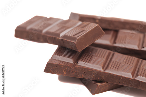 Broken milk chocolate bar