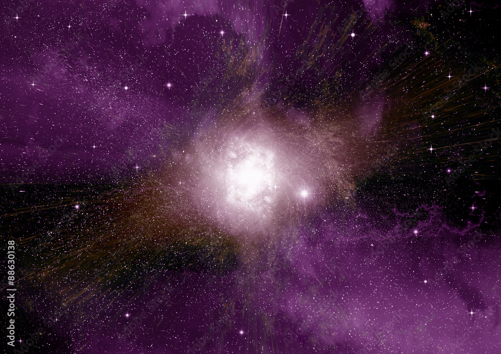 Fototapeta premium galaxy in a free space