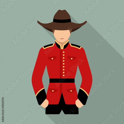 Canadian mountie icon photo