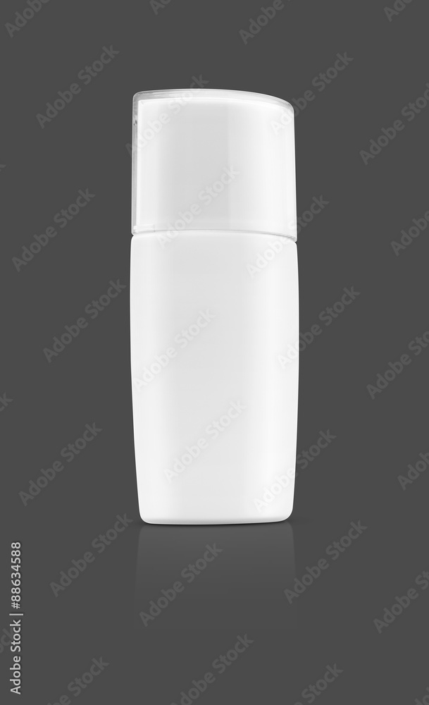 blank packaging cosmetic tube isolated on gray background blank packaging cosmetic tube isolated on gray background