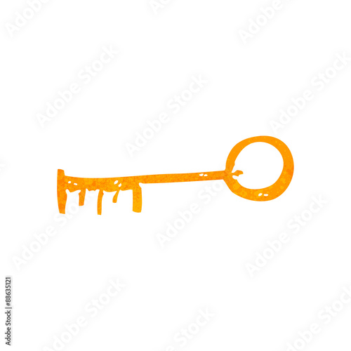 retro cartoon key