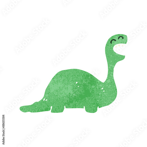 retro cartoon dinosaur © lineartestpilot